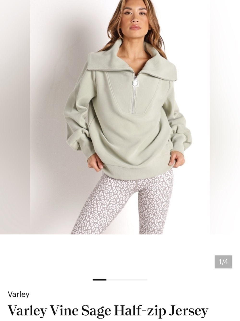 Varley Vine Half-Zip Jersey - Sage